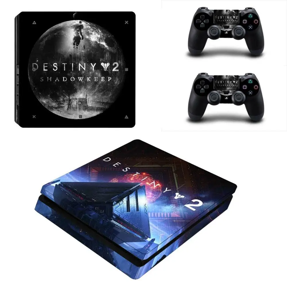 YSP4S-3924 Destiny 2 Shadowkeep PS4 тонкая кожа Наклейка для playstation 4 консоль и контроллер PS4 тонкая кожа Наклейка виниловая - Цвет: YSP4S-3924