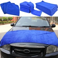 free shipping blue large microfibre cleaning auto car detailing soft cloths wash towel duster tool wholesale quick delivery