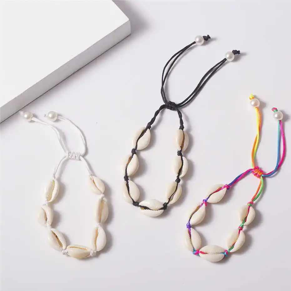 Ingemark Hawaii Puka Shell Колье Ожерелье Набор воротник для женщин NE+ BA Красочные Seashell чипы браслет летние пляжные ювелирные наборы