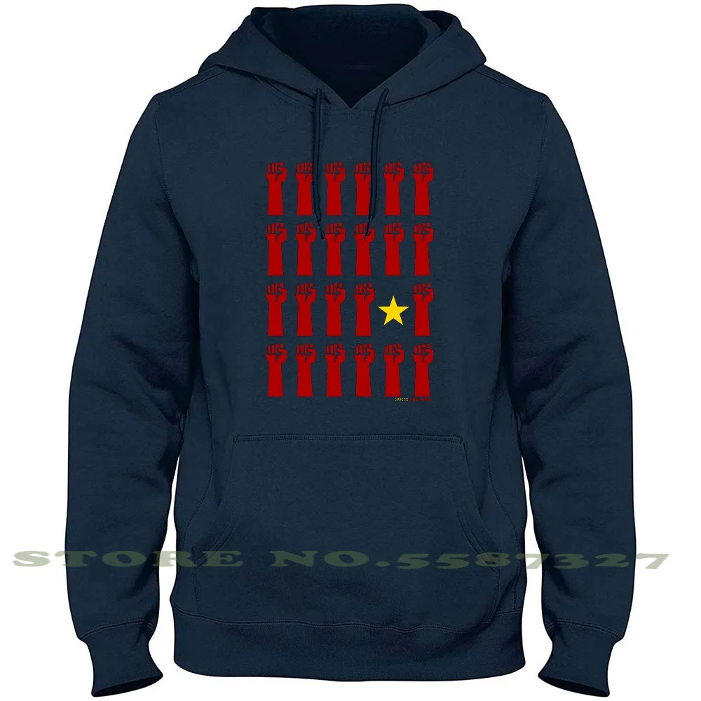 

Commufist 3 Long Sleeve Hoodie Sweatshirt Communism Communist Russian Vodka Fist Star Hammer Sickle Vietnam Ho Chi Min Che