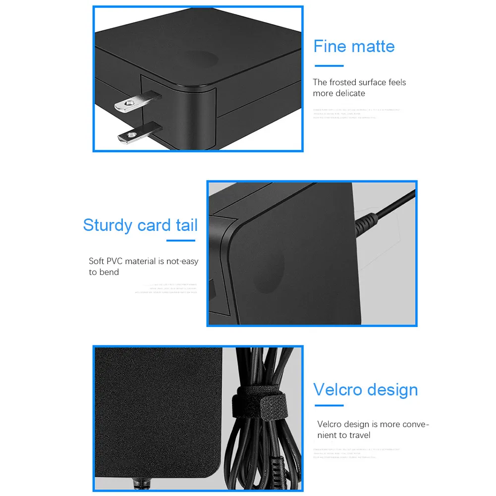 20V 2.25A ПВХ прочный DC адаптер зарядное устройство для ноутбука портативный