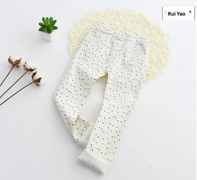 Осенне весенние штаны для маленьких девочек белые хлопковые обтягивающие