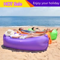 outdoor camping inflatable sofa mat beach sleeping air bed lounger lazy bag 3 seasons hiking picnic portable seat adults kids