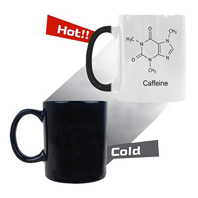 11 унций Теобромин кофеин химия морфтинг кружка Термочувствительная изменение