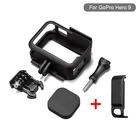 Чехол для GoPro Hero 9, черная рамка, крышка для объектива, боковая крышка аккумулятора, съемная крышка, легкая зарядка, порт для Go Pro 9, аксессуары