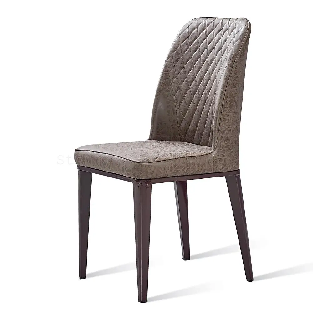 Современный Кожаный Стул Для дома и отеля имитация дерева технология ткани для