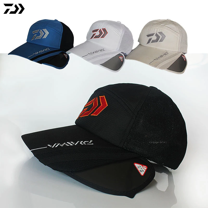 

New Dawa Fishing Hat Adjustable Summer Outdoor Sports Fishing Cycling Hiking Breathable Quick Drying Baseball Fishermen Caps