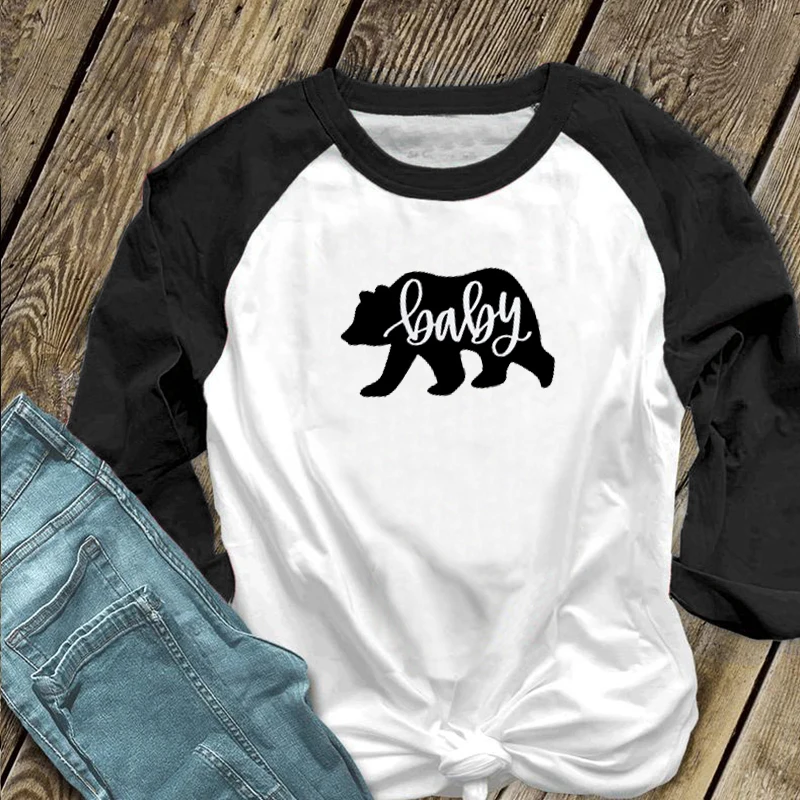 

Mama Bear Christmas Clothes Matching Family Outfits Baby Girl 2020 Big Sister Casual Print Tshirts Family Clothing Thanksgiving