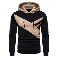 fashion hoodie men stitching contrast color hoodie spring and autumn lounge wear harajuku sweatshirt couple clothes streetwear