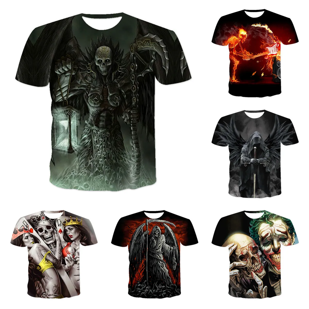 

Strange Combination Oversized T-shirts Short Sleeve Anime Clothes Tshirt Qlf SUMMER TOP Long T-shirt Quality CHILD 3D Oversize S