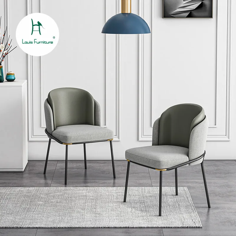 

Louis Fashion Dining Chair Simple Modernwith Light Luxury