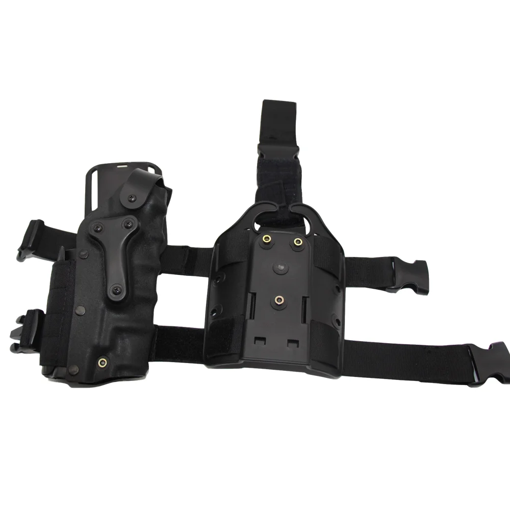 Тактический кобура платформе Airsoft Шестерни Аксессуары черно-коричневые сапоги до бедра кобуры для Glock 17 19 Кольт 1911 M9 SIG P2022 P226
