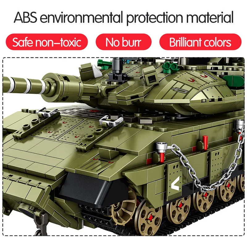 1730 шт. Детский конструктор основной боевой танк | Игрушки и хобби