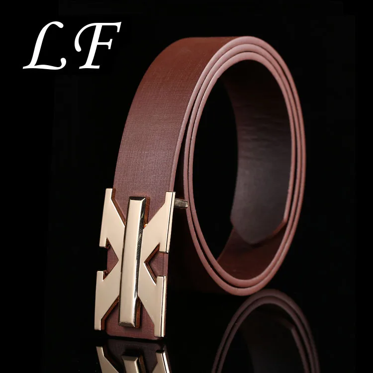 

Fashion Belt Alloy Men's And Women's Belt Letters Meters * Smooth Buckle Belt