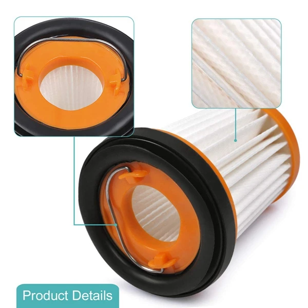 

Fabric Vacuum Filter for Shark ION W1 Cordless Handheld Vacuum WV200, WV201, WV205, WV220. Compare to Part XHFWV200 (Pack of 6)