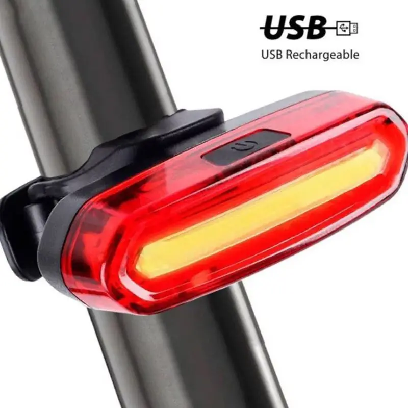 

Bike Taillight Waterproof Rear Light Usb Charging Cycling LED Warning Light X4YD
