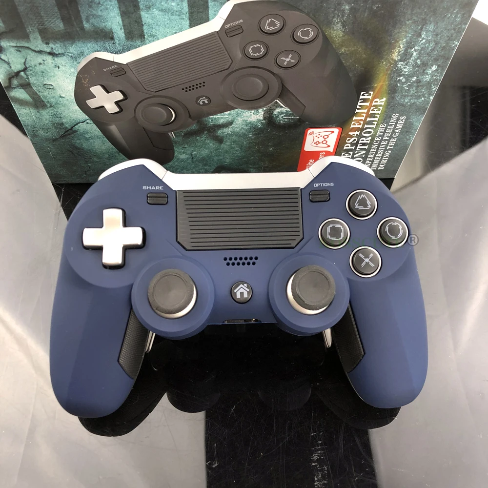 Синий беспроводной контроллер для PS4 Геймпад двойная вибрация Elite игровой