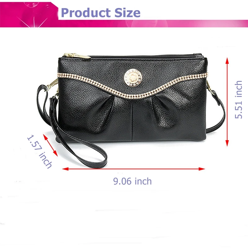 Женская сумка-Кроссбоди из ПУ кожи с двойной молнией | Багаж и сумки