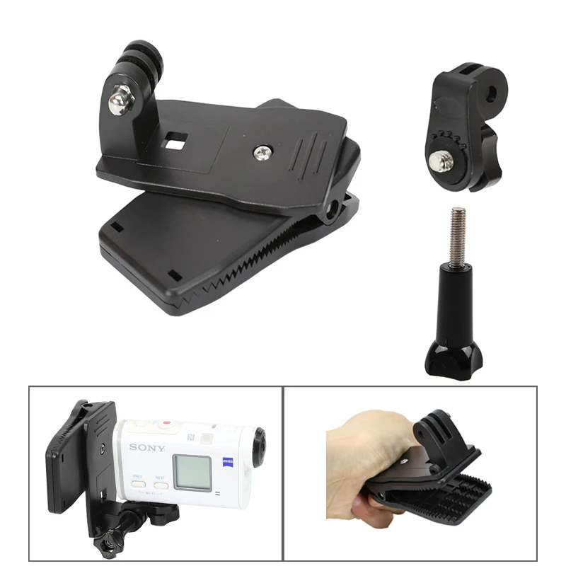 

Backpack clip Hat clip Mount Adapter for Sony AS300R X3000R HDR-AS300R FDR-X3000RAS20 AS30V AS100V AS200V HDR AZ1 Action Camera