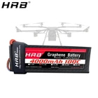 HRB 2S 3S 4000mah Графен 7,4 V 11,1 V Lipo батарея 4S 100C 14,8 V XT90 XT60 Deans T EC5 5S 18,5 V 6S 22,2 V RC Самолеты автозапчасти