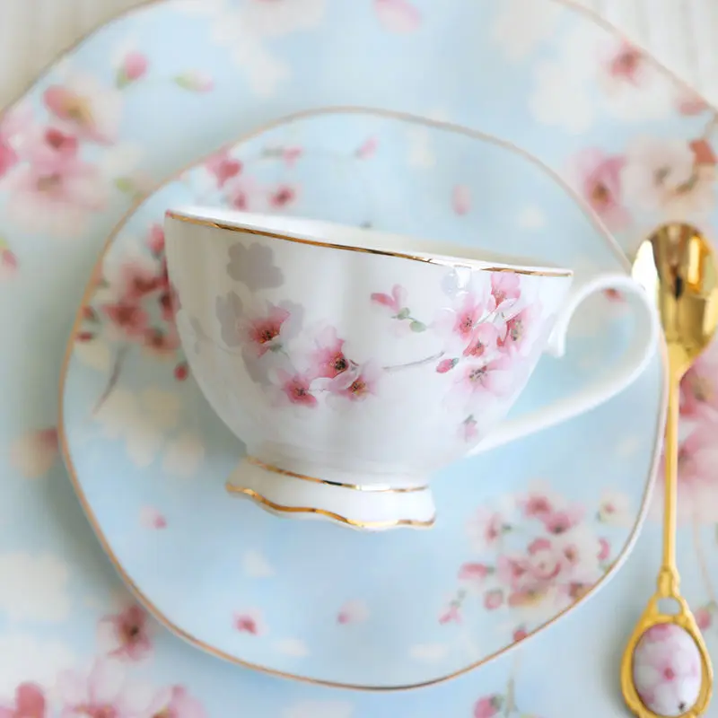 

Luxury Nordic Coffee Cup Creative High Quality Handmade Ceramic Gold Rim Eco Friendly Coffee Cup Tazas Kitchen Drinkware DB60BD