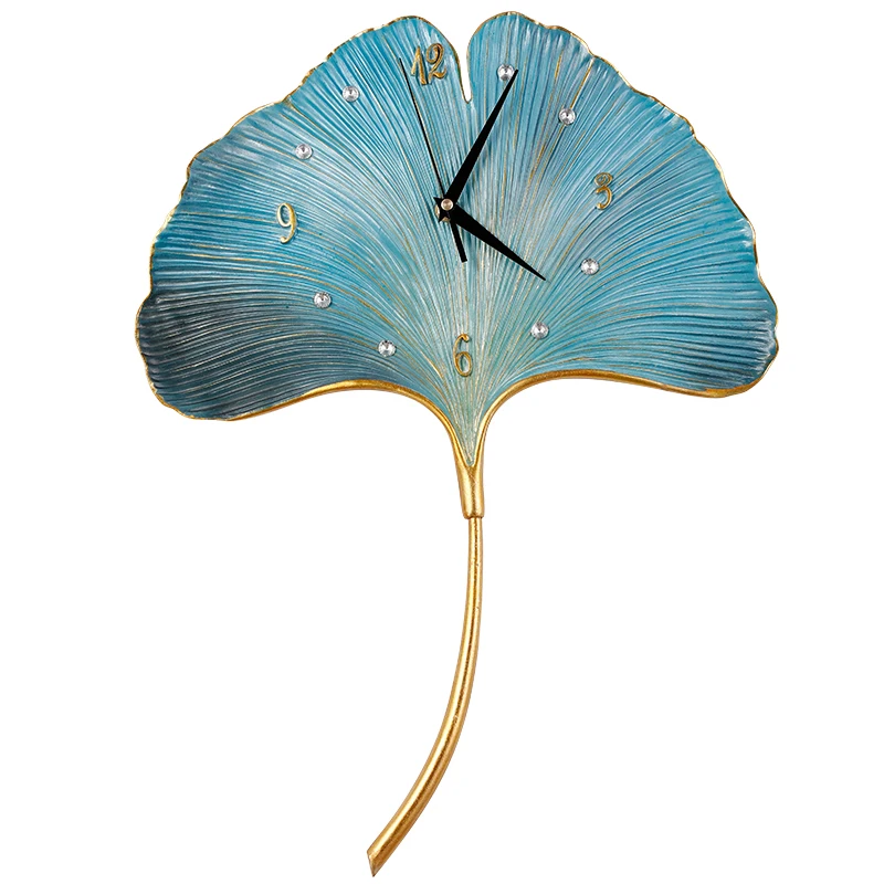 

Ginkgo leaf light luxury wall decoration wall hanging personality creative metal wall porch wrought iron wall decorationLX110222