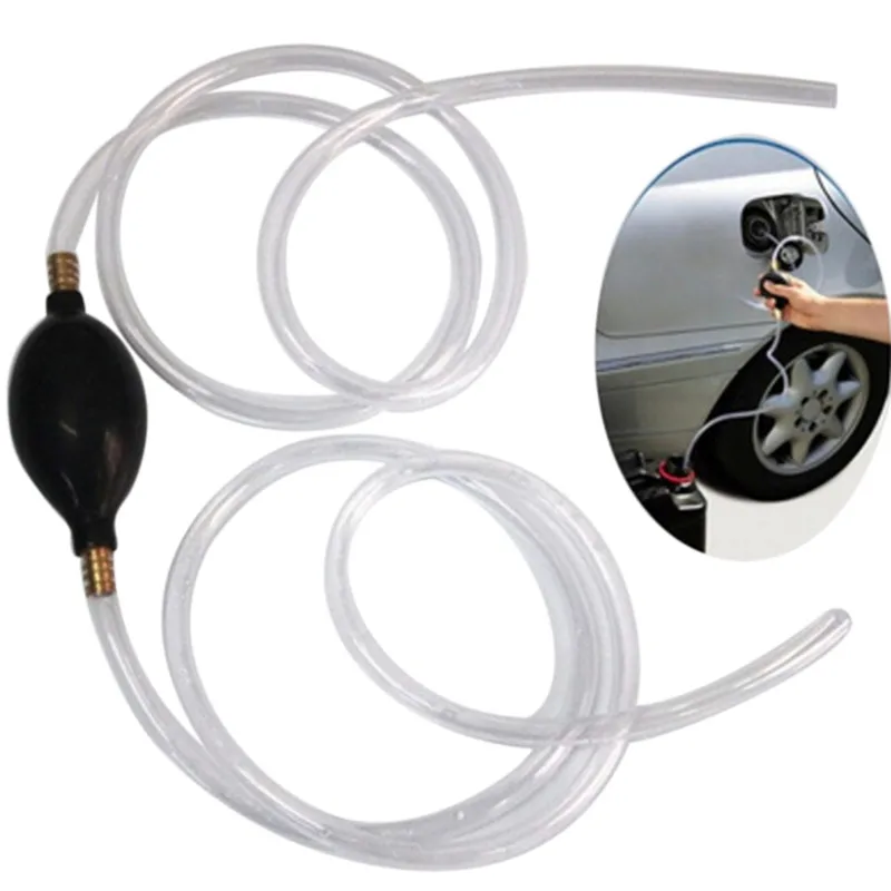 

Hot sale 1Pc New Car Fuel Gas Pump Petrol Diesel Liquid Hand Pump Primer Bulb Water Oil Transfer Pump PVC Syphon 8mm Pipe