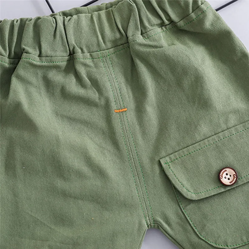 

Newborn Kid Baby Girl clothes round neck short sleeve Cartoon Dogprint Top Short Pants 2pcs Casual Toddler cotton Outfits 2020