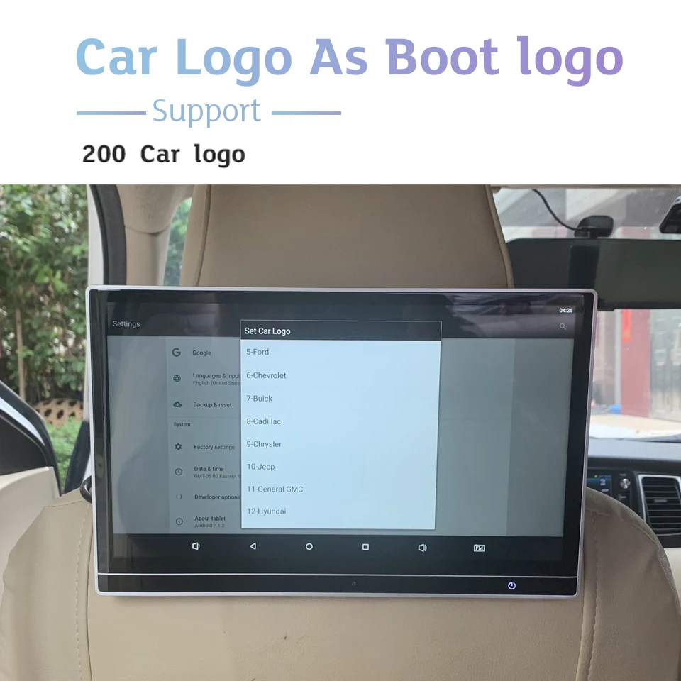 12 5 дюймовый Wifi Bluetooth Android автомобильный тв экран подголовник с монитором для BMW 1 2 3