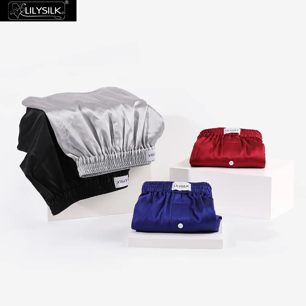LilySilk шелковые боксеры для мужчин 4 упаковки роскошные драпированные Бесплатная