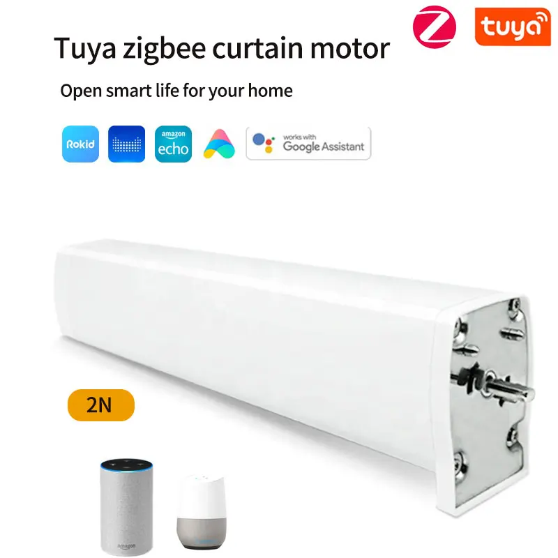 Tuya smart Zigbee Elektrische Vorhang Motor Motorisierte Vorhang tuya app dooya Fernbedienung arbeit für Alexa Google home smart home