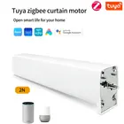 Электропривод для занавесок Tuya smart Zigbee, мотор с электроприводом, управление через приложение tuya dooya, работает с приложением AlexaGoogle home, для умного дома