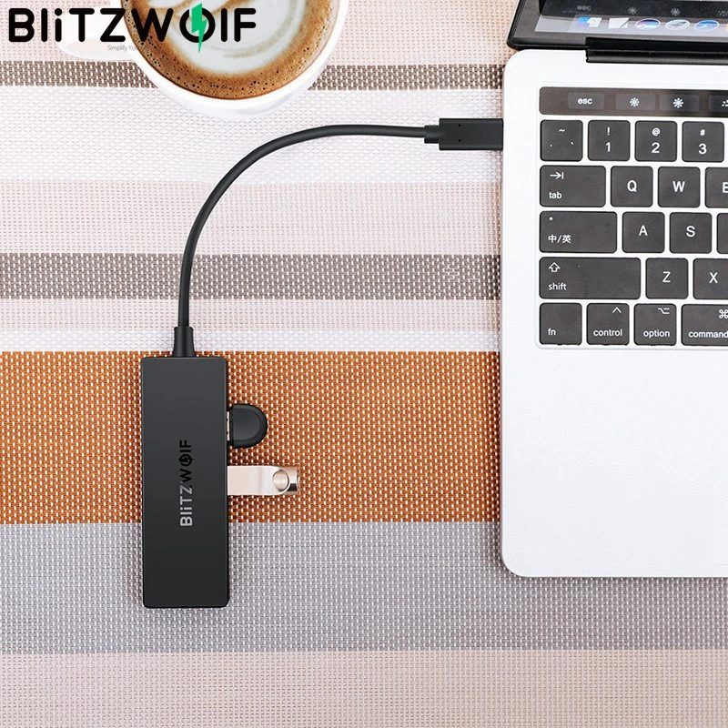 Usb концентраторы BlitzWolf BW TH3 4 в 1 Type C портовый usb концентратор 3 0 с функцией OTG 5