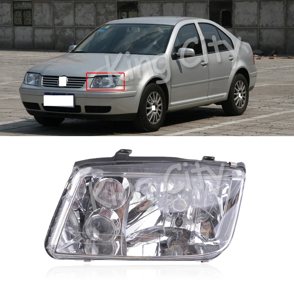 Передняя фара головного света CAPQX для Volkswagen BORA 2002 2003 2004 2005 белая или черная | Фара для авто в сборе -33009745266
