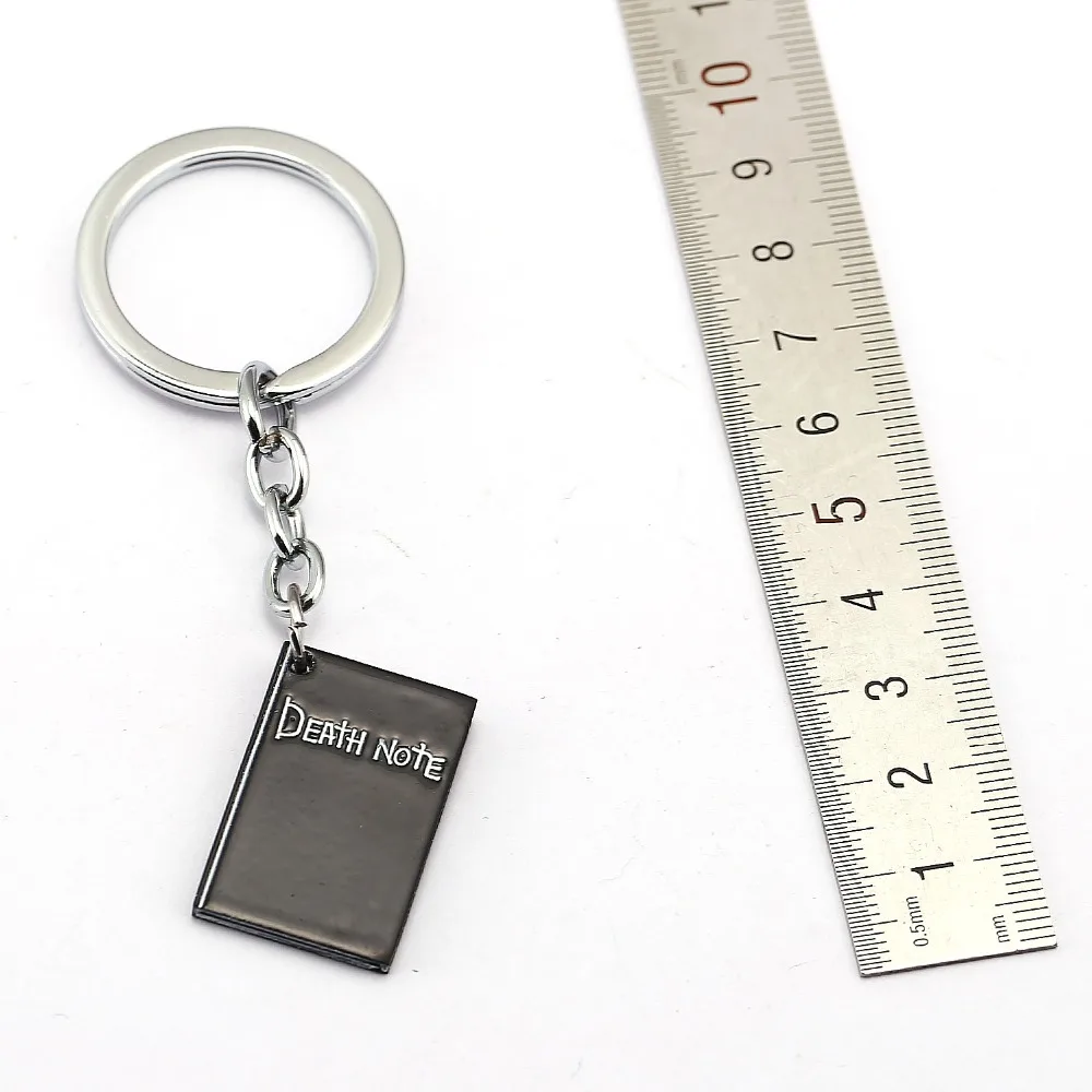 

Anime Death Note Ryuk Ryuuku Keychain Book Shape Metal Pendant Keyring Gift Ring Holder for Car Souvenirs Accessories Figure Toy