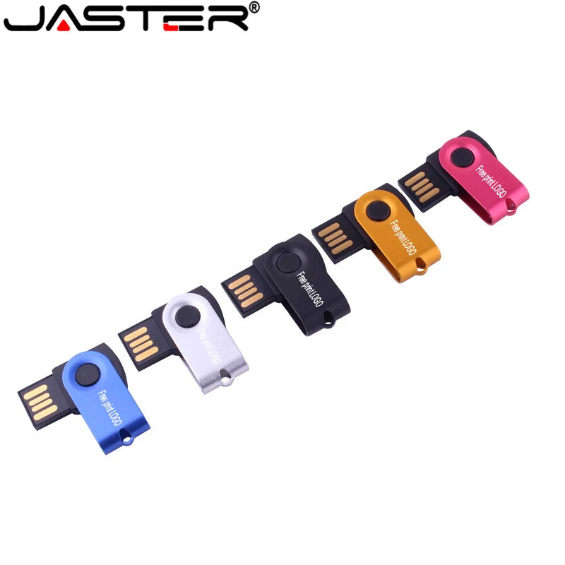 

JASTER USB 2.0 promotion new arrival real capacity 360 degree rotation 16GB 32GB 64GB 128GB memory stick customer logo as gift