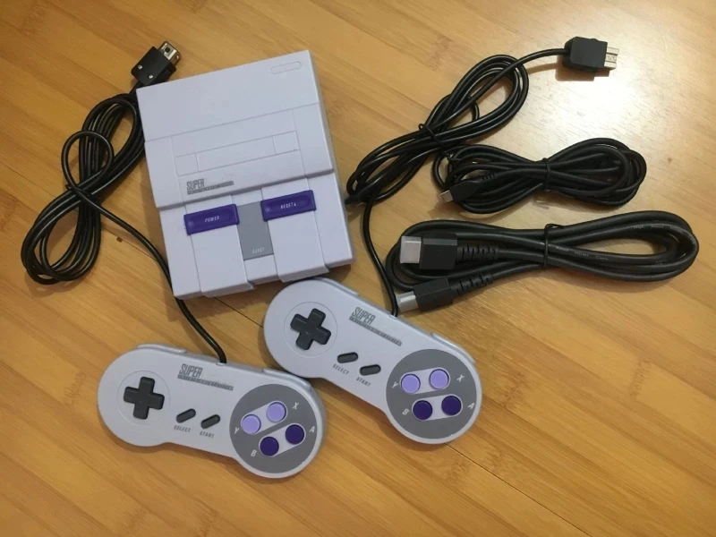 

HDMI-совместимый выход forSNES Ретро Классический Ручной игровой плеер ТВ мини игровая консоль встроенные 21 игры с двумя геймпадами