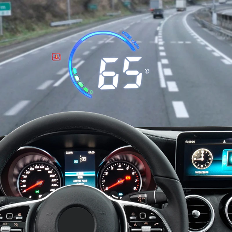 CarManGo для Mercedes Benz C Class W205 2016-2019 автомобильный HUD Дисплей с повышенной скоростью
