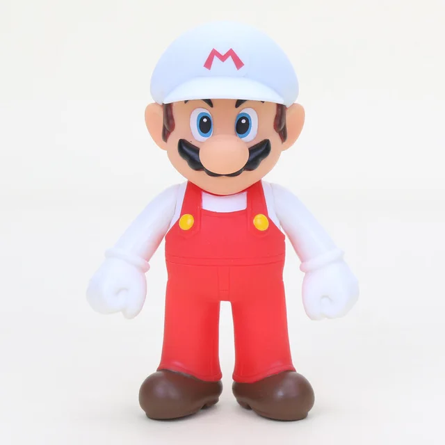 white hat maio 8-12 см Фигурки "Супер Марио" игрушки Super Mario Bros Bowser Luigi Koopa Yoshi Mario Maker Odyssey ПВХ фигурка модель игрушки куклы - Цвет: white hat maio