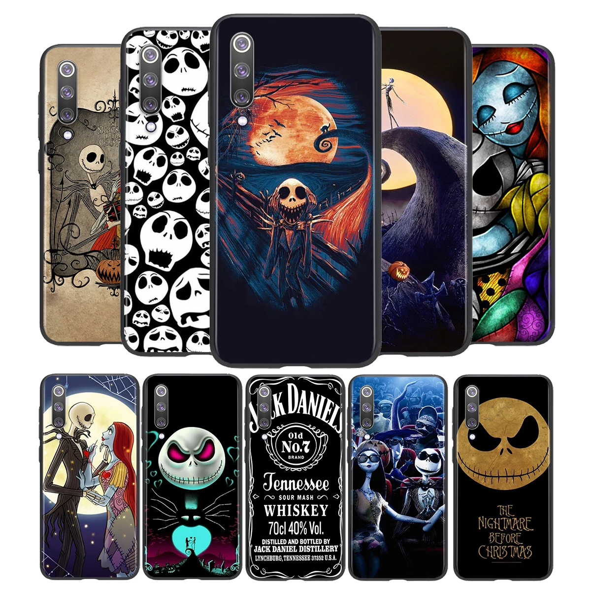 

Nightmare Christmas Jack Silicone Soft Cover For Xiaomi Mi 11i 11 10T 10i 9T 9 Note 10 Ultra Lite Pro 5G SE Black Phone Case