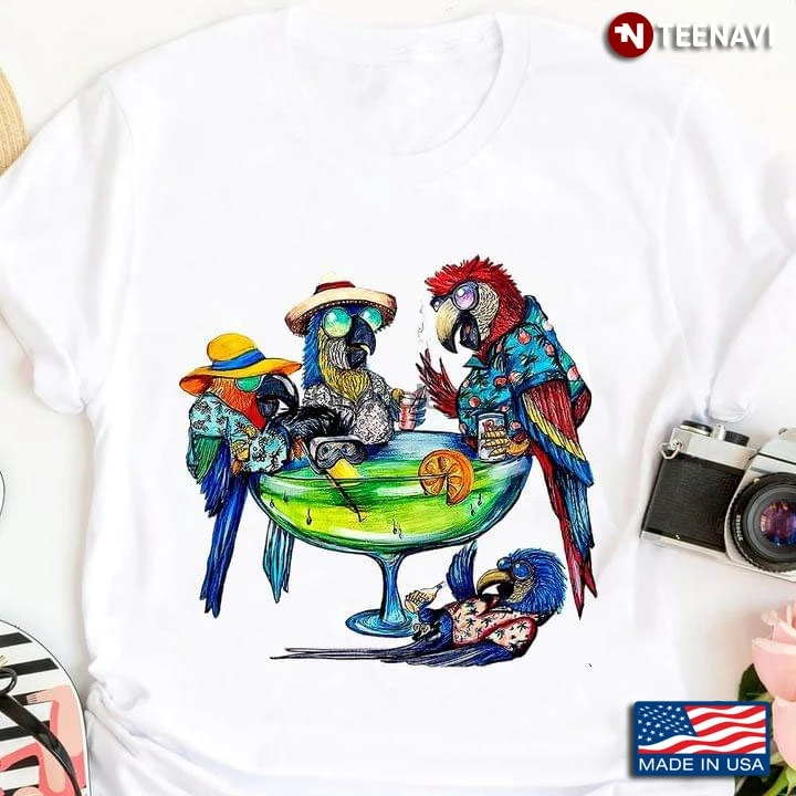 Четыре попугайчика и стакан коктейля (1) | Мужская одежда