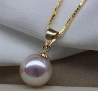 free shipping noble jewelry details about gorgeous 11 12mm south sea round white pearl necklace 17 5inch 14k