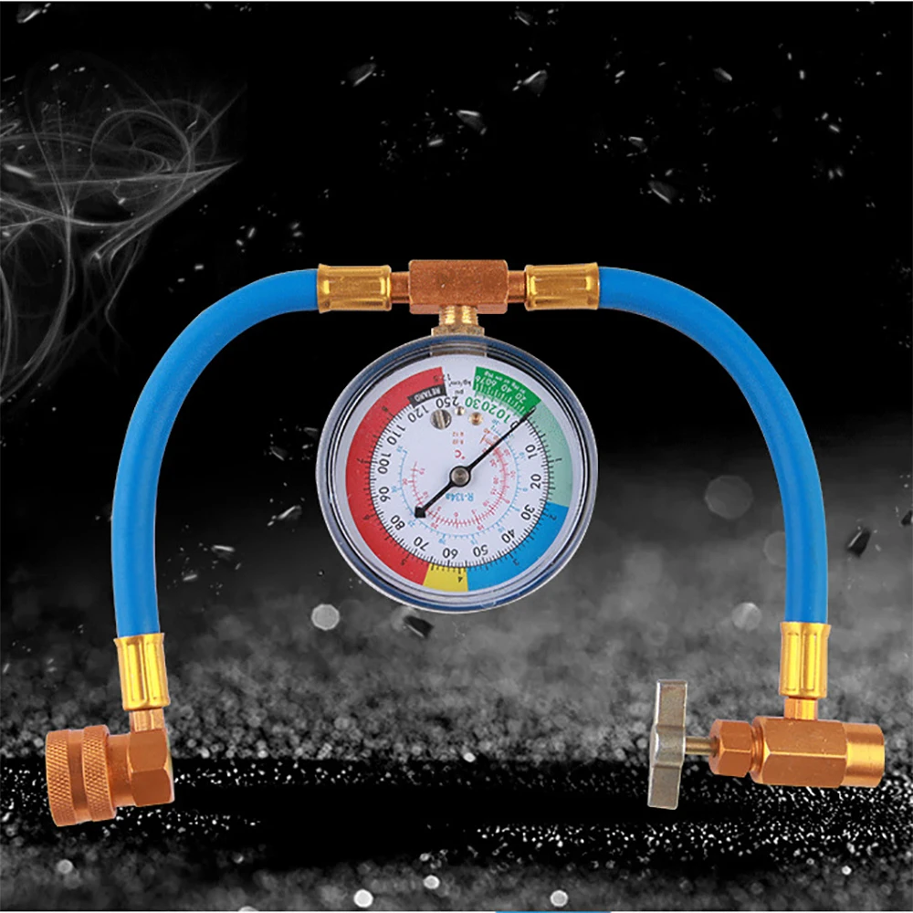Заряжаемый шланг для хладагента A/C R134A Манометр низкого давления легкое
