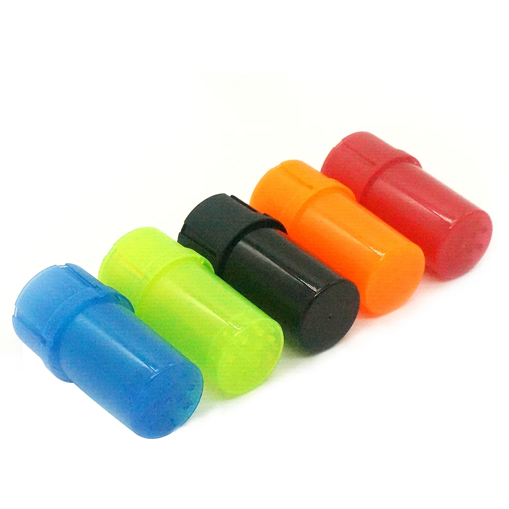 

12pcs/lot Wholesale Plastic Grinder 40mm Diameter Tobacco Herb Grinders Crusher Storage Case Box Smoke Accessories Amoladora