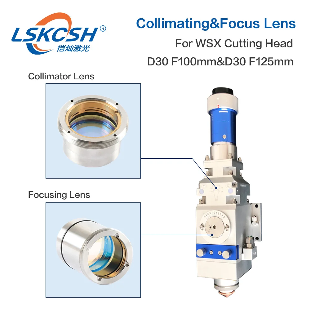 LSKCSH волоконная Лазерная Фокусирующая линза для precitec/WSX режущая головка D30 F125mm WSX GQ