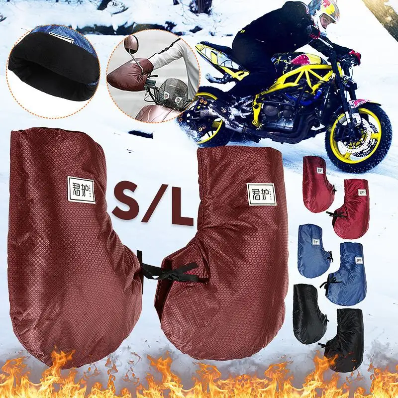 

Waterproof Handlebar Muffs Gloves Thermal Motorcycle E-Bike Mitts Scooter Hand Warmer
