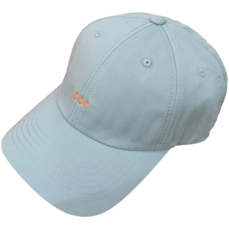 

New C-letter embroidery soft top summer thin baseball cap women's versatile casual Korean cap solid shade hat Snapback Hat