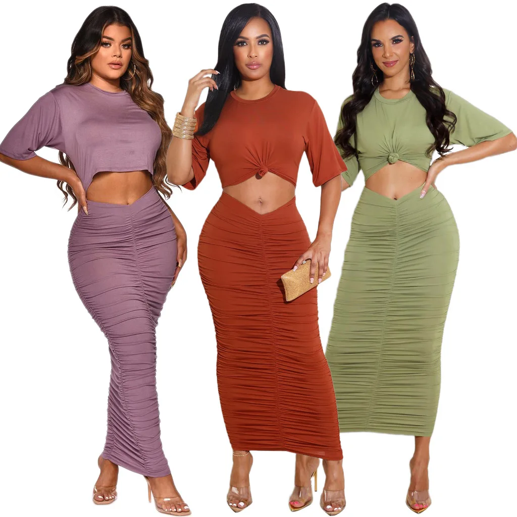 

Chiclover Streetwear Dresses for Women Wholesale Items Sexy Casual Hollow Waist Bodycon Dress Solid Shirring Vintage Dresses