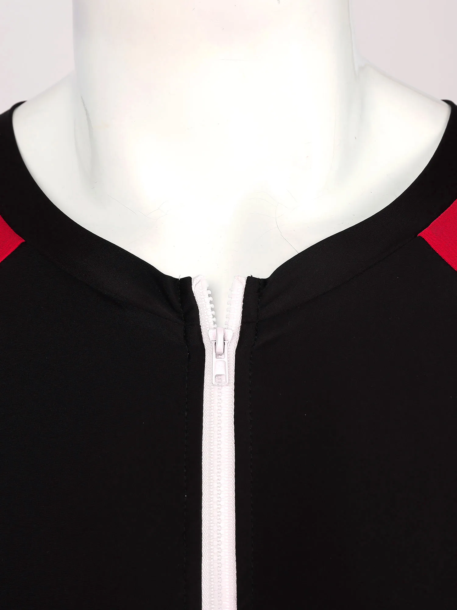 Мужской слитный купальный комбинезон с короткими рукавами и молнией спереди