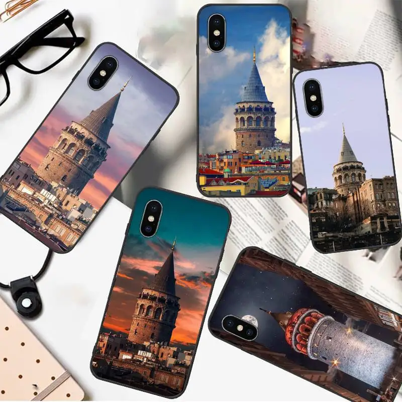 

Turkey Galata Kulesi Landmark Phone Case for iPhone 11 12 pro XS MAX 8 7 6 6S Plus X 5S SE 2020 XR mini